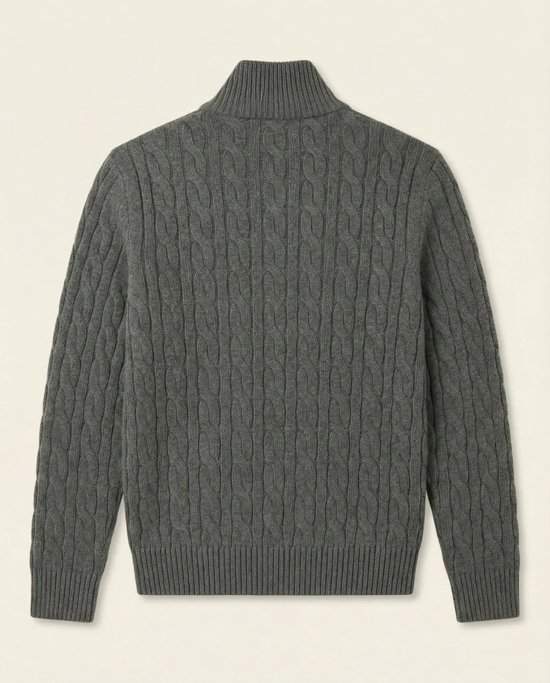 Kensington Cable-Knit Quarter-Zip Jumper