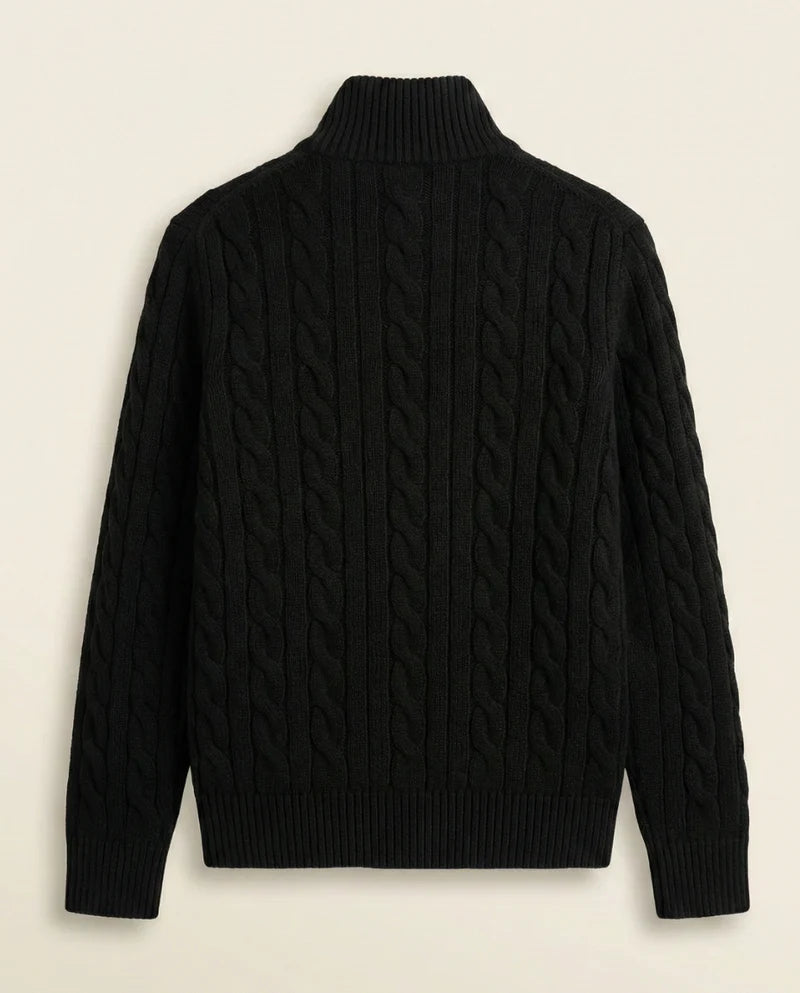 Kensington Cable-Knit Quarter-Zip Jumper